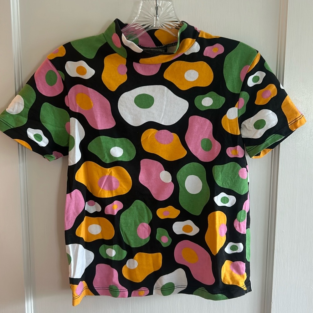 Nooworks Egg print mock neck
